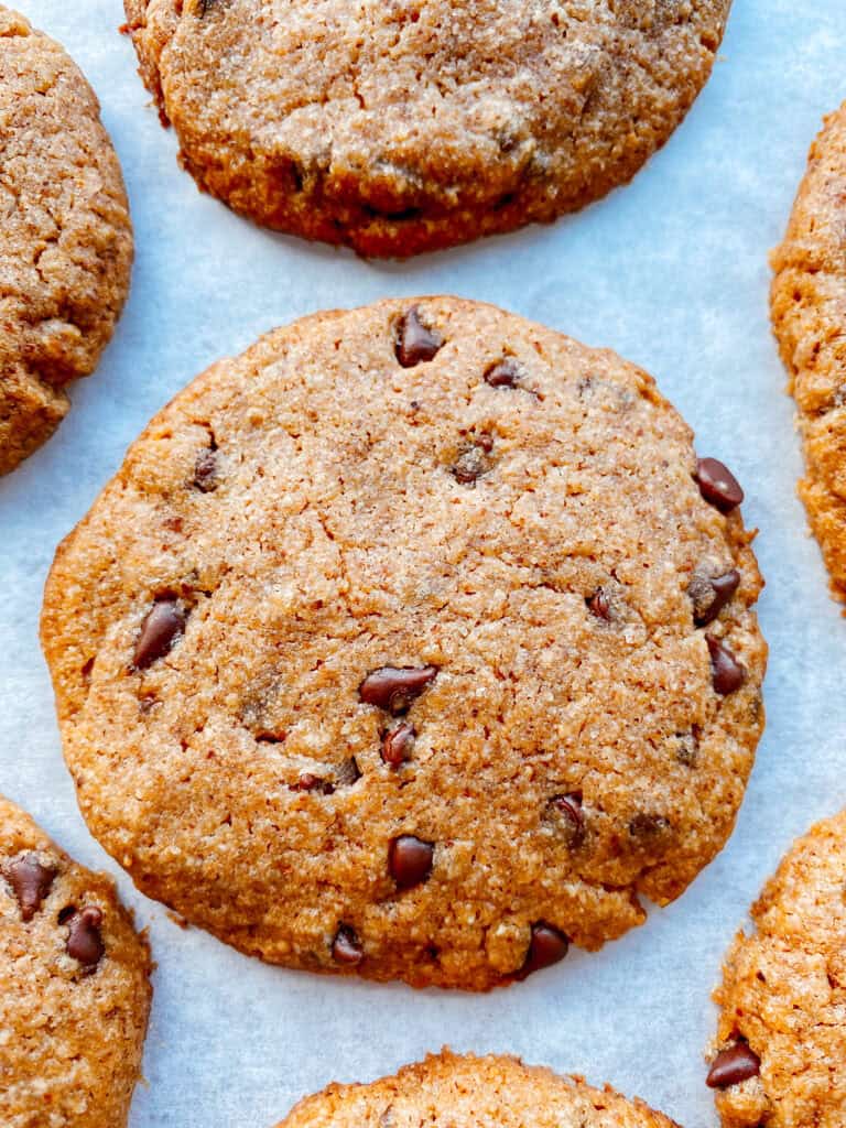 Almond Butter Chocolate Chip Cookies