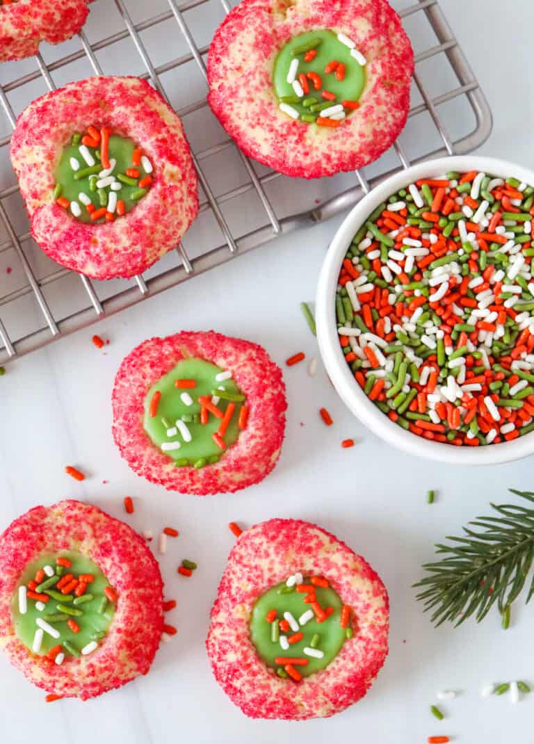Holiday Thumbprint Cookies