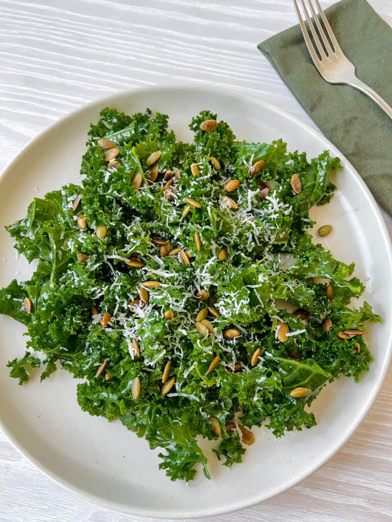Kale Salad with Garlic Herb Dressing