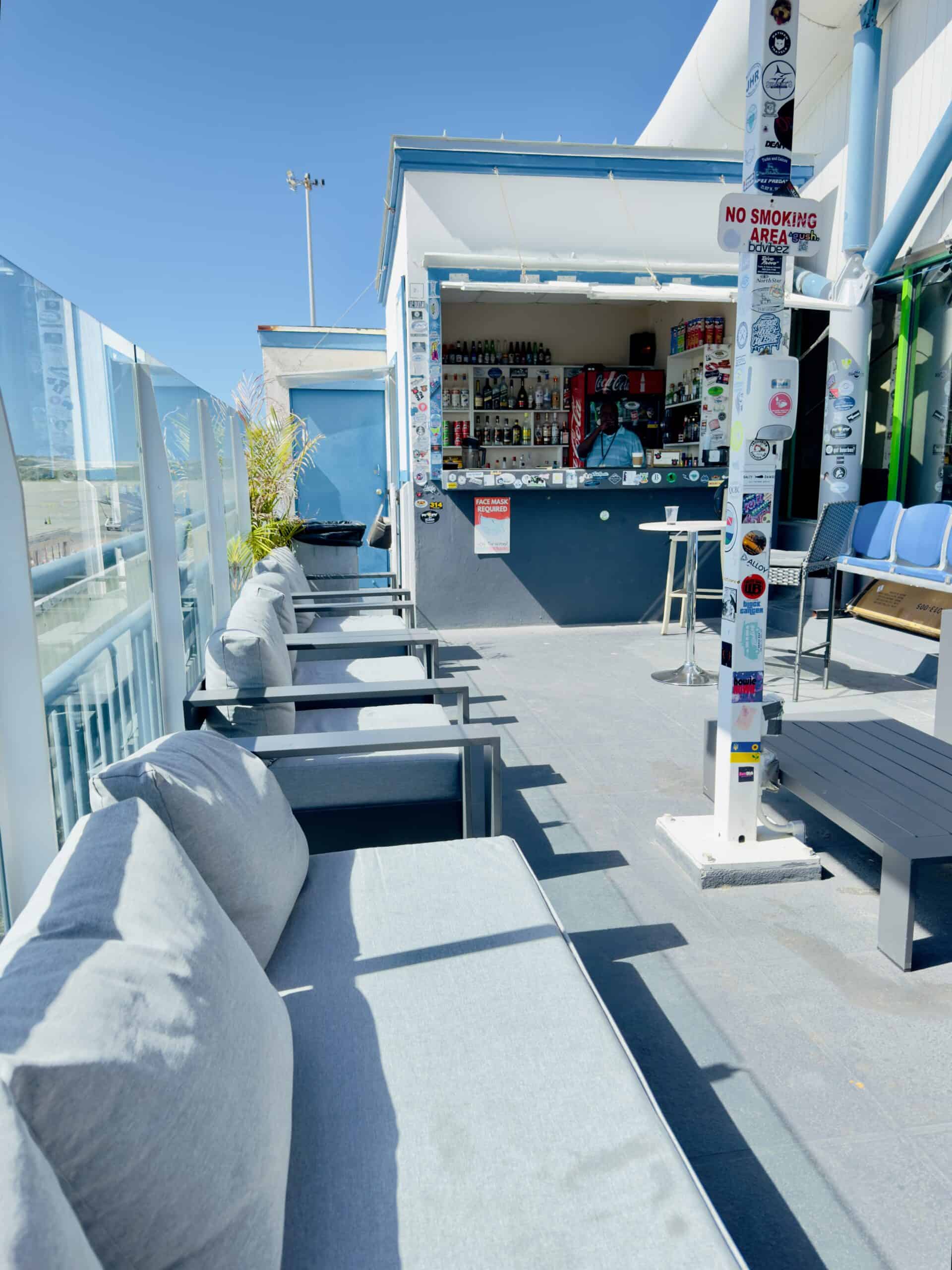 Turks and Caicos Airport Outdoor Bar, PLS