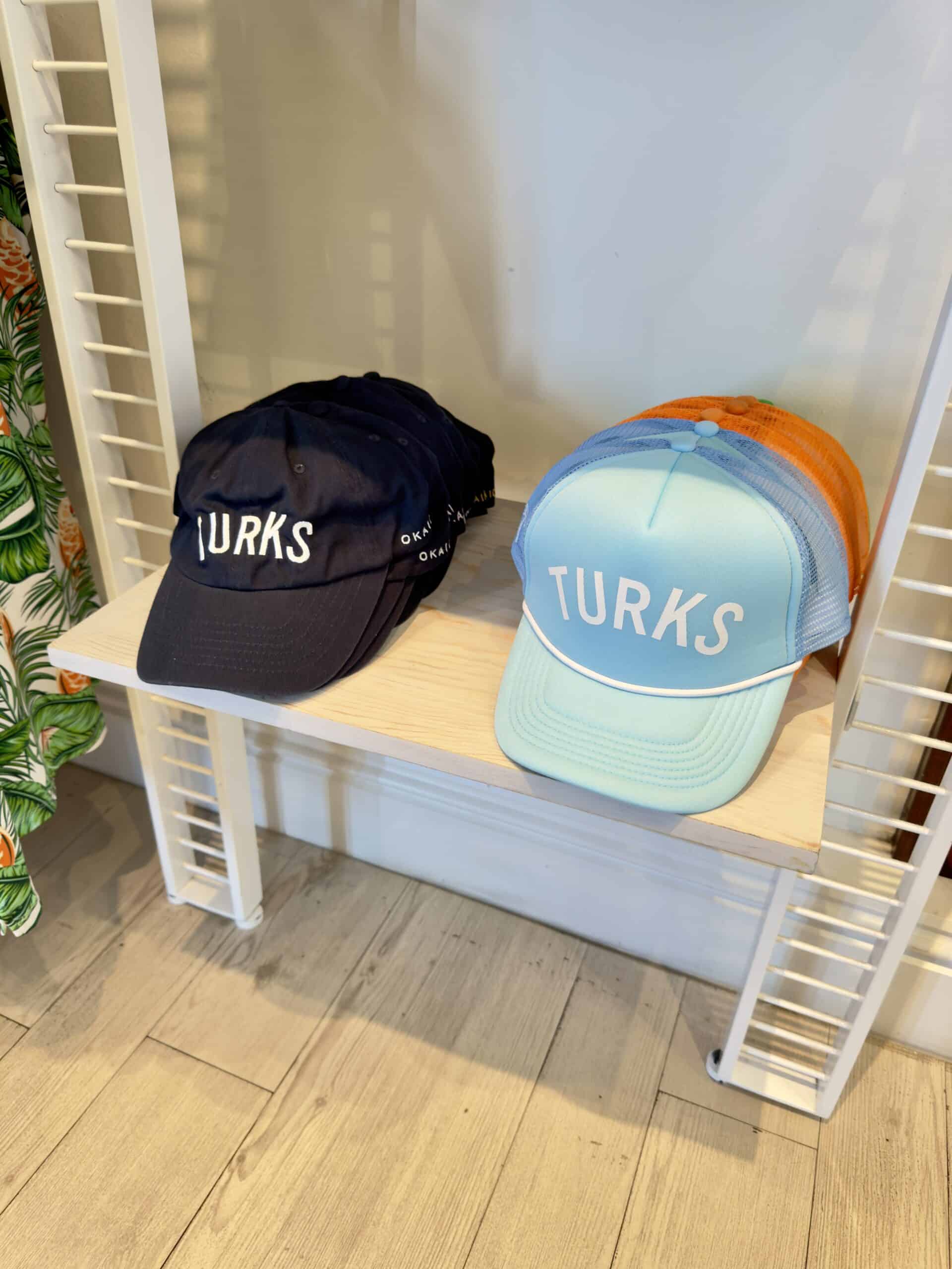 turks and caicos blue and black hats