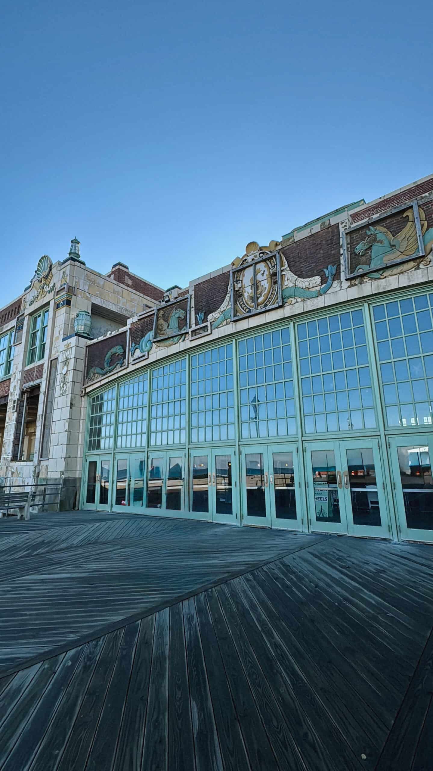 asbury park nj beach guide, convention hall, asbury park boardwalk